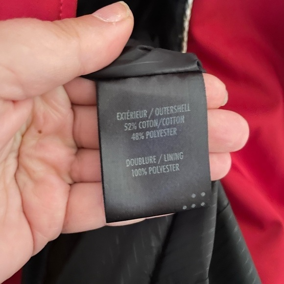 Soia and Kyo Red Hooded Trench Coat Rain Coat XXS - Picture 11 of 11